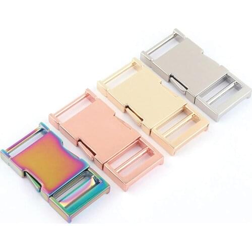 25mm Rainbow Adjuster Buckles Slide Release Buckles Strap Purse Handbag Making Buckles Hardware Backpack Webbing