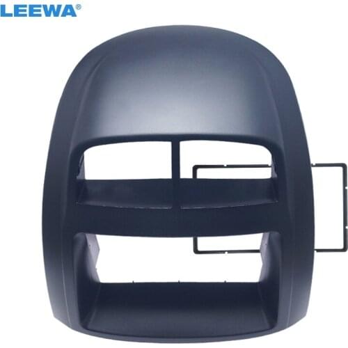 LEEWA Auto CD DVD Radio Fascia Frame for PROTON MYVI/Daihatsu Sirion/Toyota Passo 2DIN Stereo Dash Face Plate Frame Panel Mount