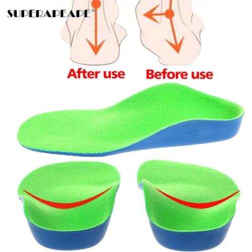 Child Professional arch support Orthotics insoles Flat Feet Cubitus Varus XO leg plantillas Pad for shoes Inserts sole