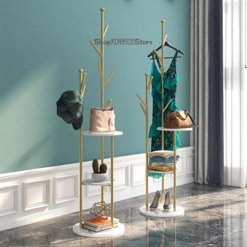 Light Luxury Coat Rack Household Net Celebrity Nordic Hanger Hanger Corner Bedroom Living Room Bedside Rack