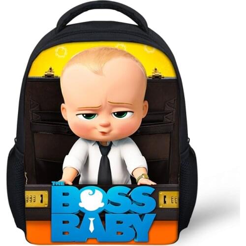 HaoYun Kindergarten Kids Backpack Boss Baby Prints Pattern Baies School Book Bags Cartoon Anime Design Boys Girls Small Bags