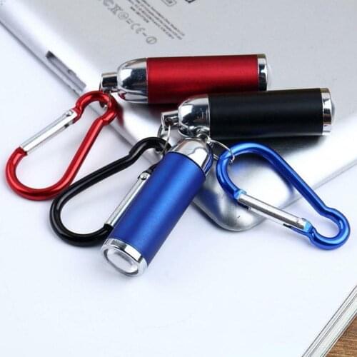 LED Mini Flashlight Hand Light Small KeyChain Torch Keyring Night For Camping GA13 Lamp Sport Colorful Outdoor Button Flash F3M4