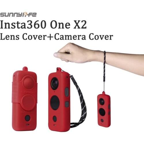 One X2 Silicone Case lens cover Waterproof Scratchproof Camera Protective Cover For Insta360 One X2 Sports Action Camera Accesso