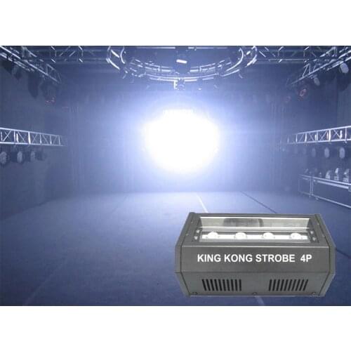4 LED strobe light DMX/Sound Control 100W White lighting Strobe Lamp Disco DJ Home Party Music Show Projector Stage Flash Light