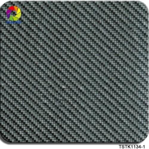 TSAUTOP Size 1m x 10m carbon fiber aqua print film for water transfer printing WDF1134-1