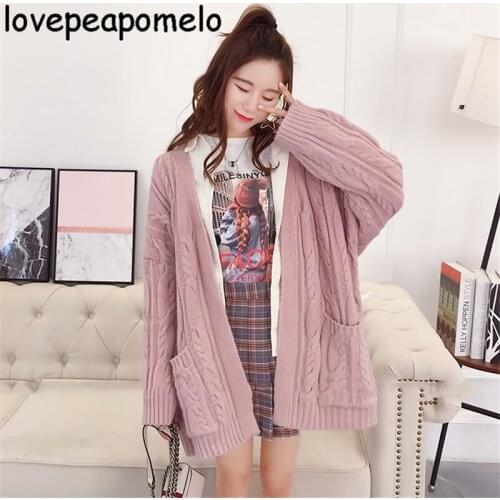 Winter Big Size Women Sweater Casual Loose Large Size Spring Autunmn Female Knitted-sweater Lantern Sleeve Knitted Pullover BD11