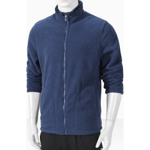 Winter Fleece Jacket Mens Spring Autumn Cardigan Warm Coat Outdoor Hiking Climbing Sport Thick Windproof Thermal Jacket Liner