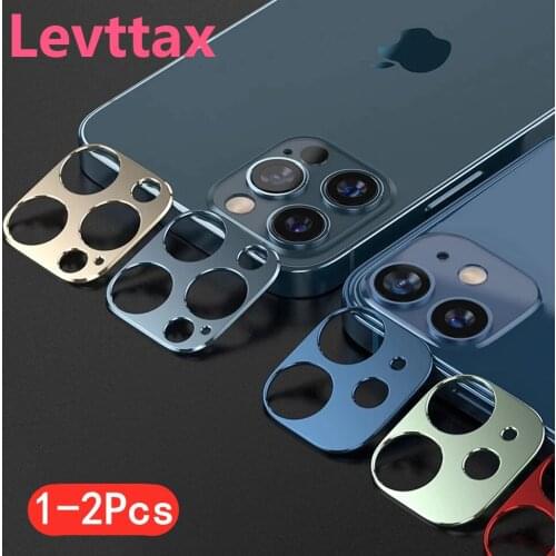 1-2pcs/lot Len Protection Case Camera Glass For Apple Iphone 12mini 11 Pro Max Stainless Steel Metal Protector Film Rear