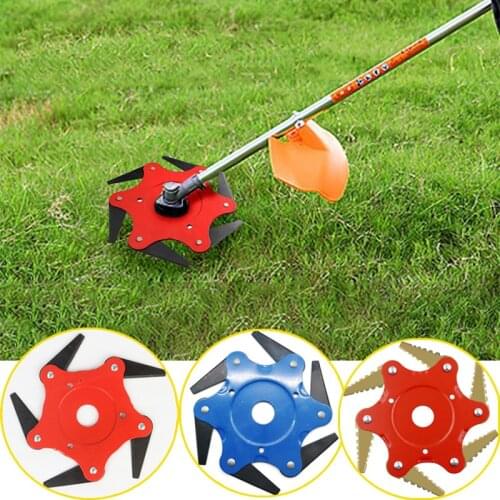 1 Set Multi-functional Trimmer Head for Lawn Mower Garden Tool Parts Brush Weed Cutter Blades Steel Hedge Grass Trimmer Head