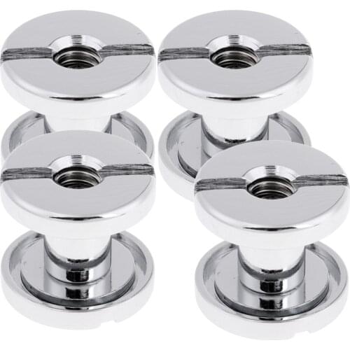 4Pcs 1.7cm Durable Tech Diving Book Screw Back Plate Pad for Underwater Scuba Diving BCD Equipment Bookscrews Replacement