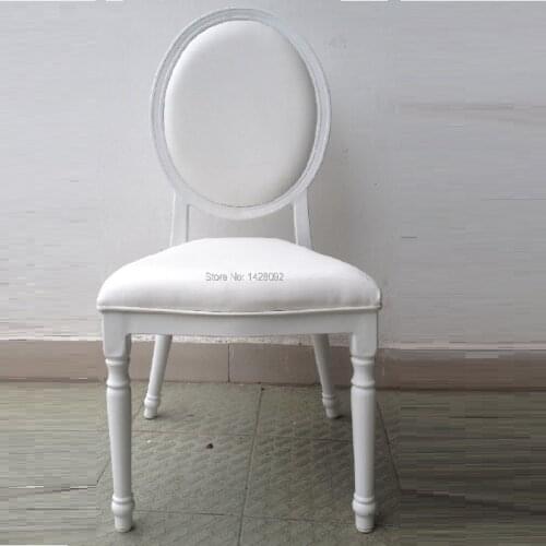 White Upholstered Aluminum Hotel Wedding Chair LQ-L9999
