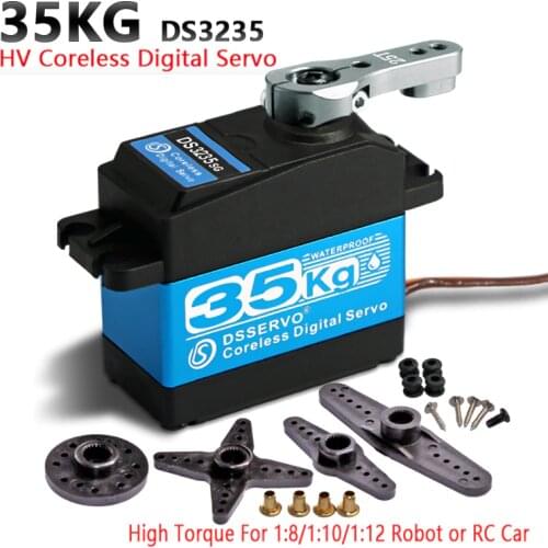 35kg /25kg High Torque Coreless Digital Servo DS3235 and DS3225 Stainless SG Waterproof for Robotic DIY RC Car
