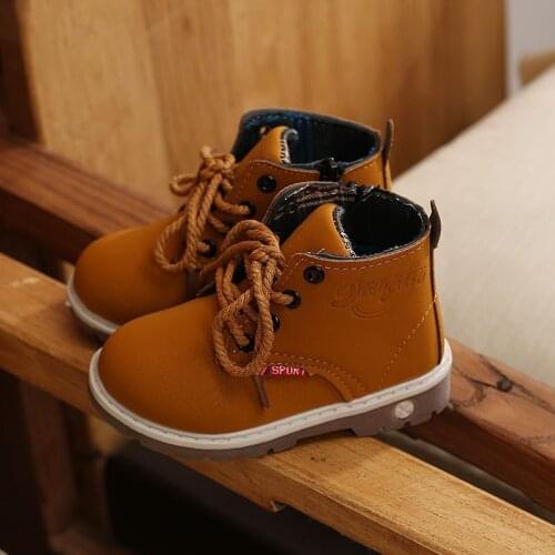 Childrens Martin boots non-slip boots boys and girls fashion boots England baby boots kids shoes for girl girl boots