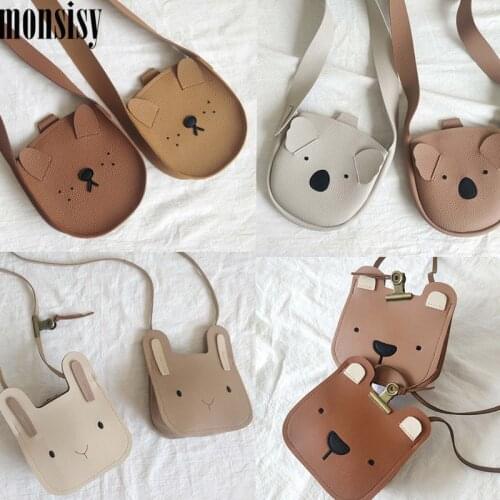 Monsisy Kid Purse and Handbag For Girl 2021 Animal Shoulder Bag Children Wallet Boy Coin Phone Pouch Baby Money Messenger Bags