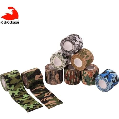 KoKossi Sport Self Adhesive Elastic Bandage Wrap Tape 5CM*450CM Elastoplast For Knee Support Pads Finger Ankle Palm Shoulder