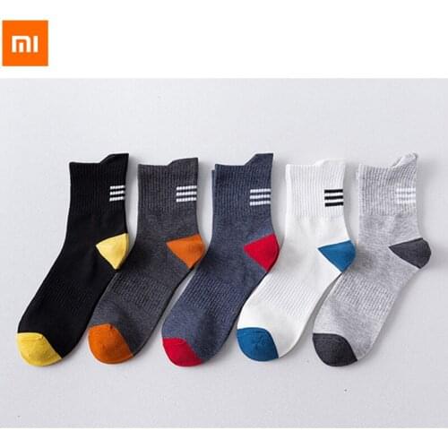 1PCS xiaomi Cotton Men Socks Breathable Socks High Quality Mid-long deodorant sweat-absorbing Autumn Winter For Size 39-44