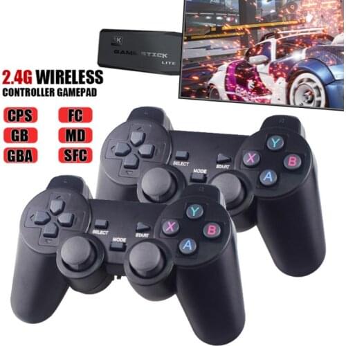Data Frog Y3 Lite Retro Game Stick 4K TV Video Game Console 2.4G Wireless Controller For PS1/CPS/FC/MAME/SFC 10000 Games Console