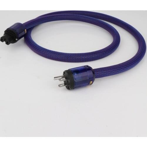 Yter D501FF HI-End 6N Copper Audio Grade USA/Schuko Power Cable With P037 /P037E EU Power Plug Cable HIFI