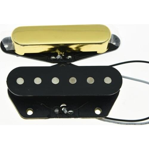 2x Neck & Bridge Tele Pickup Set Guitar Pickups for Telecaster Gold