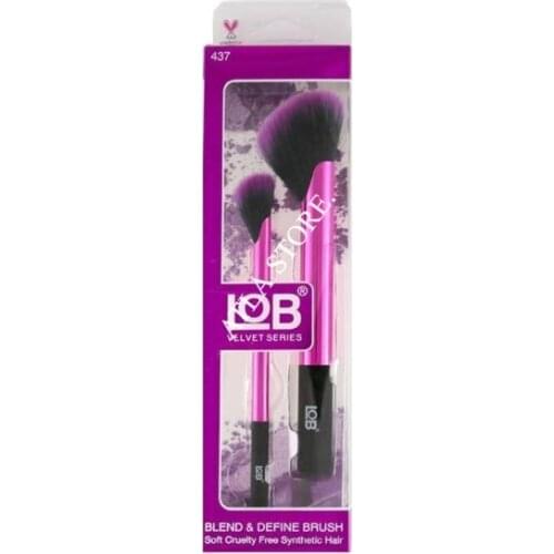 LOB Velvet Series Blend & Define Brush Illuminator and Headlight Blending Brush 2 Pieces