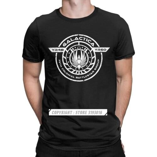 Men Galactica Bs 75 Battlestar Galactica T-Shirts Dwight The Office Bears Casual Tops T Shirt Adult Print T-Shirts Mens