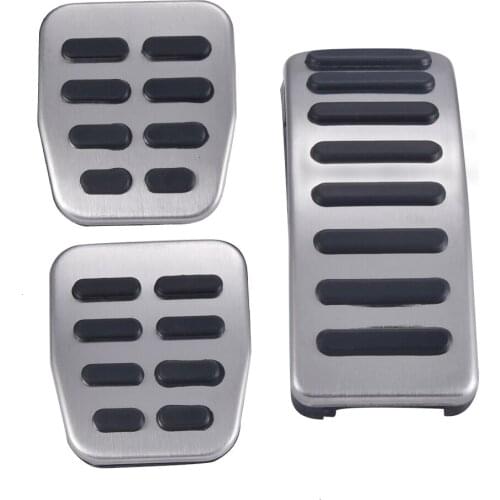 Car Pedal Pad Stainless Steel Pad Foot Rest For VW Polo Golf 4 Bora Beetle RSi GTI R32 For Audi A3