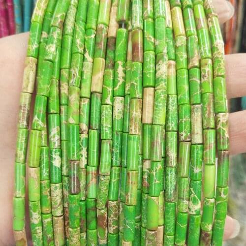 Natural Stone Crystal Aventurine Women Jewelry Making 4*13mm Cylinder Loose Beads Beaded for DIY Bracelet Necklace Parts 15