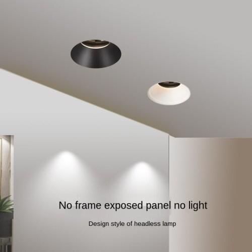 NEW Aperture Black Light Anti-glare Small Spotlight Cob Double Head Adjustable Wall Wash Spot Light Grille Ceiling Light