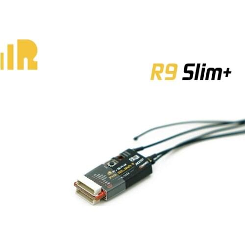 Original FrSky R9 Slim+ Receiver Optimized 900MHz ACCST 6/16CH Long Range Telemetry Receiver w/ SBUS Port 2 detachable antennas