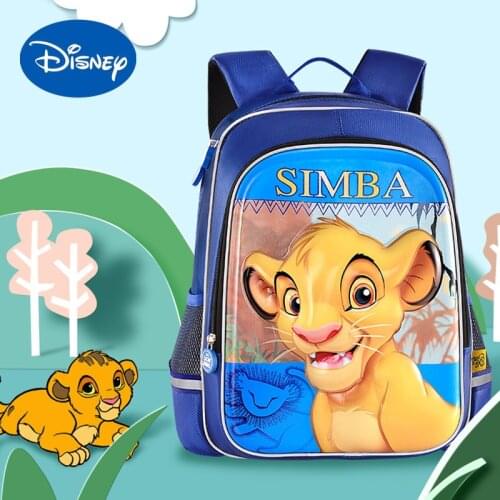 Authentic Disney Lion King Schoolbag Schoolboy Boy Cool Handsome Backpack Fashion Trend Backpacks for School Teenagers Girls