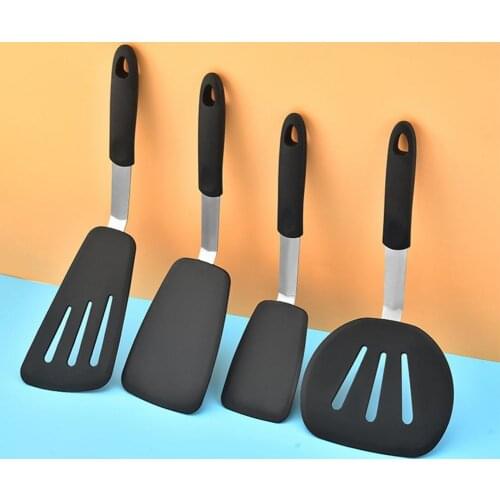 Slotted Spatula Sturdy Nonstick Silicone Cooking Utensil Spatula Heat Resistant Safe Flexible Turner Spatula Kitchen Gadgets