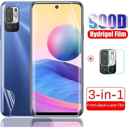 Readmi note 10 hydrogel film hd anti-scratch front back screen protector camera film not glas for xiaomi redmi note 10 note10 5g