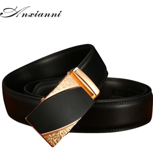 Belt Male Mens belt Genuine Leather Strap Automatic Buckle Belts Top Quality Cummerbunds cinturon hombre