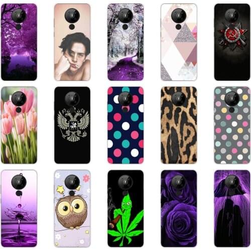 Silicon case for Nokia 5.3 case soft tpu back phone cover shockproof printing Coque bumper housing