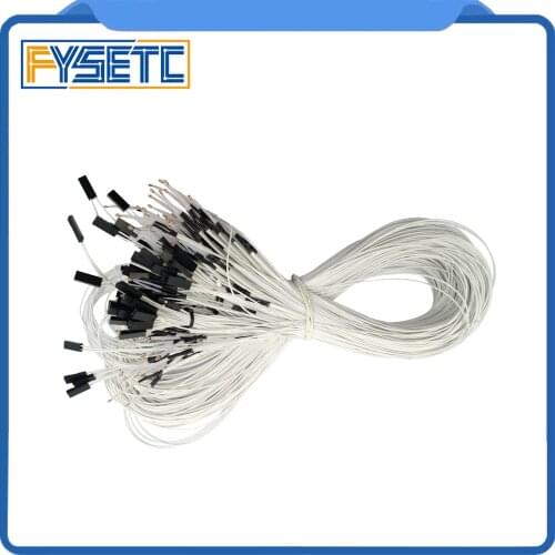 2pcs 100K ohm NTC 3950 Thermistors With Cable For 3d Printer Mend RAMPS 1.4 A4988 MK2B Heatbed