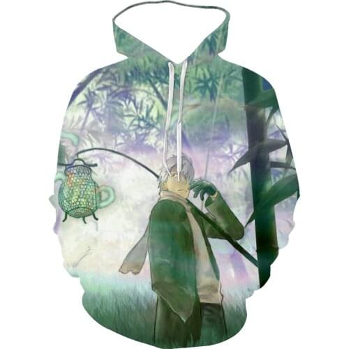 Hoodie spring fashion top mens and womens long-sleeved 3D printing forest bamboo leaves Harajuku sports hedging hip-hop suit