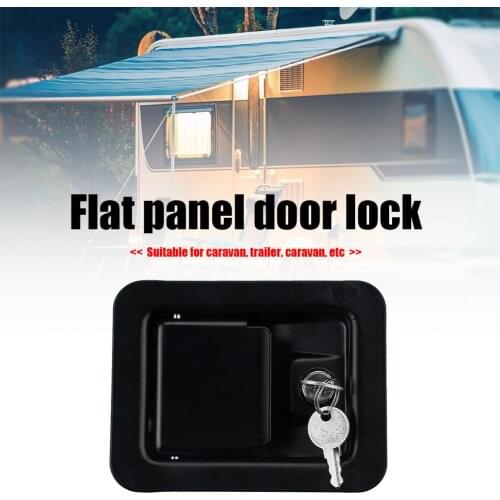 Carbon Steel Universal Lock Trailer Door Latch Carbon Steel Toolbox Lock Belt 2 Rv Camping Caravan Car Accessories
