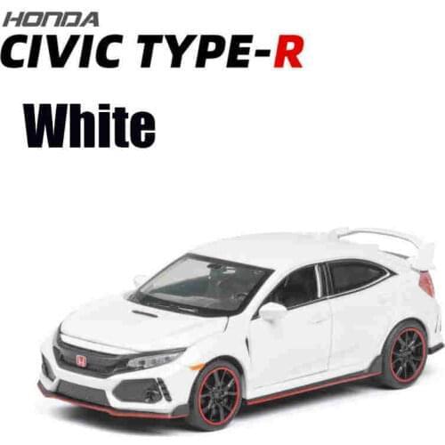 1:32 HONDA CIVIC TYPE-R Diecasts & Toy Vehicles Metal Car Model Sound Light Collection Car Toys For Children Christmas Gift