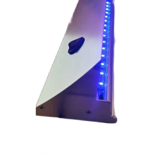 1pcs X30cm Length RGB Blue Wall Shelf SMD LED Profile Light For Clip 8mm Glass Shelf LED Aluminum Glass Shelve Without Glass