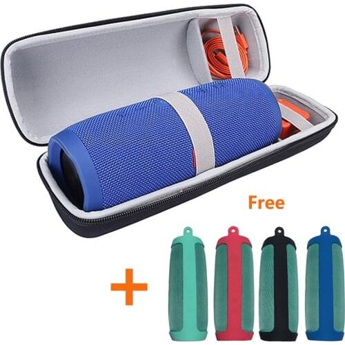 2 in 1 Hard EVA Carry Zipper Storage Box Bag+ Soft Silicone Case Cover for JBL Charge 3 Bluetooth Speaker For JBL Charge3 Column