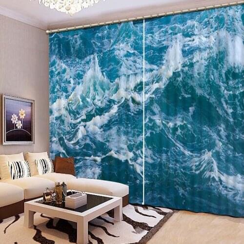 3D Blackout Curtains Beautiful Lifelike Refined HD Elegant Window Curtains Bedroom Living Room Drapes CL-114