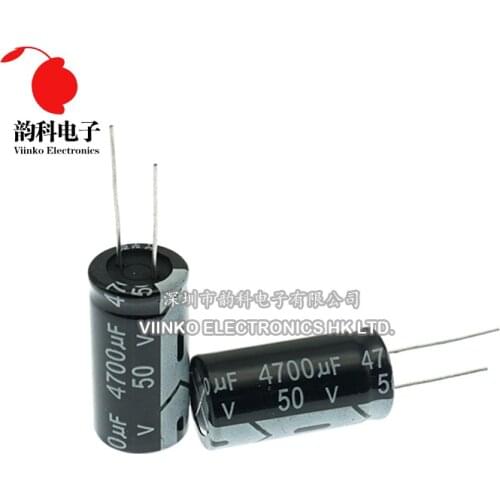 50V Aluminum Electrolytic Capacitor 0.1UF 1UF 2.2UF 4.7UF 10UF 22UF 33UF 47UF 100UF 220UF 470UF 1000UF 2200UF 4700UF