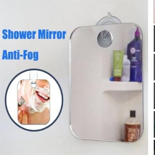 Larger Size More comfortable Anti Fog Free Shaving Shower Mirror High Quality Fogless Washroom Bath Mini Mirror Wall