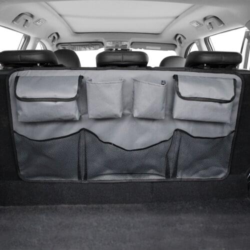 Black Car Interior Stowing Tidying Seat Back Hanging Storage Bag Oxford Waterproof Big Capacity Trunk Bag Organizer