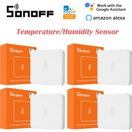 SONOFF SNZB-02 Zigbee Temperature Sensor Humidity Sensor Intelligent Linkage eWeLink APP Work with Alexa Google Home Automation