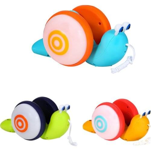 Snail toy traction rope snail toddler toy simulation snail baby walker snail toddler pull toy children pet