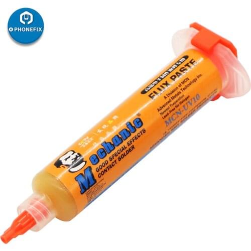 Soldering Flux Paste Mechanic RMA-UV10 10cc BGA Flux Paste Halogen-Free Paste for Solder Station Soldering Iron Phone BGA Repair