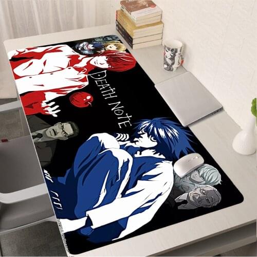 Gaming Mouse Mat Gamers Accessories Xxl Mouse Pad Gamer Mice Keyboards Computer Peripherals Office Mousepad Death Note Deskmats