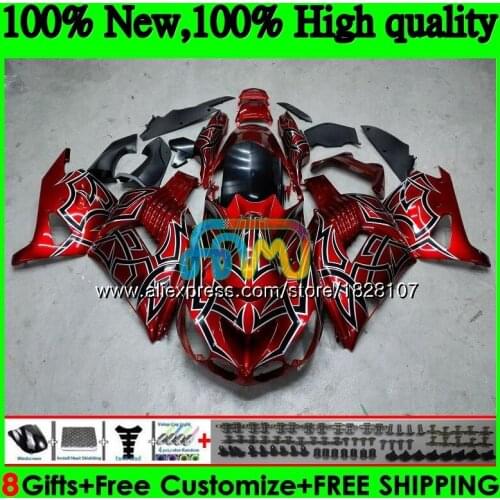 Injection For KAWASAKI ZZR1400 ZX 14R ZX-14R 24BS.19 ZX14R 12 13 14 Red silver 15 16 17 2012 2013 2014 2015 2016 2017 Fairing