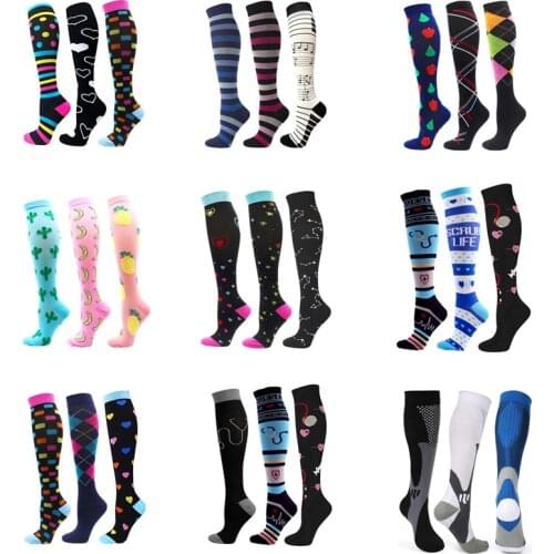 Dropship Compression Socks Atheletic Nursing Stockings Sports Socks Men Women Fit For Medical Edema Diabetes Varicose Veins